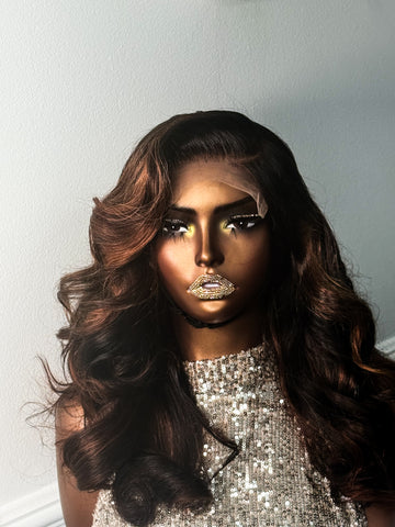 Rachel ( honey brown highlights)